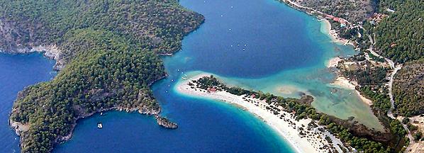 View over Oludeniz, the Blue Lagoon, Turkey.